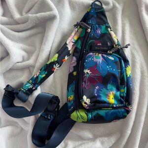 Vera Bradley Lighten Up Mini Sling Backpack Firefly Garden